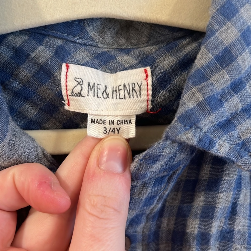 Me & Henry checked button down - Picture 2 of 5
